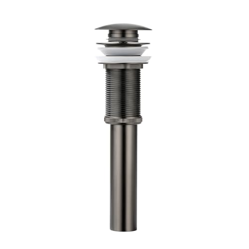 Pop-up Bathroom Sink Drain Stopper Without Overflow for Vessel Sink Lavotory Vanity, D01 (Grey) - color: Gray