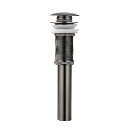 Pop-up Bathroom Sink Drain Stopper Without Overflow for Vessel Sink Lavotory Vanity, D01 (Grey) - color: Gray