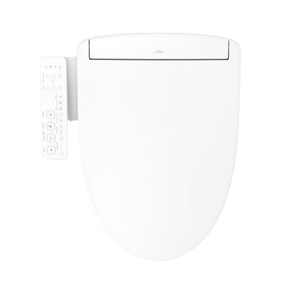 TOTO® WASHLET® S2 Electronic Bidet Toilet Seat with Instantaneous Water Heating, PREMIST and EWATER+ Wand Cleaning, Elongated, Cotton White - SW3346#01 - color: Cotton White, size: Elongated