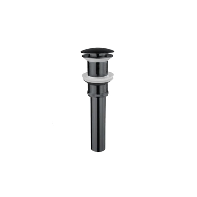 Galim Pop Up Drain W/o Overflow, Charcoal Gray - color: Charcoal Gray, style: With out Overflow