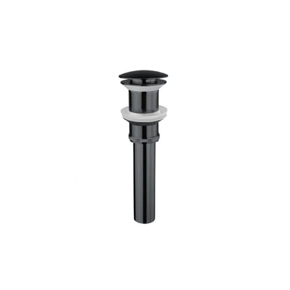 Galim Pop Up Drain W/o Overflow, Charcoal Gray - color: Charcoal Gray, style: With out Overflow