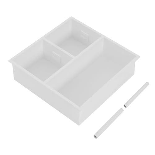Dual Toilet Roll Holder, Recessed Toilet Paper Holder 304 Stainless Steel | Toilets Paper Holders Horizontal Toilets Paper Niche Toilet Niche Dispenser with Storage 12.2 LX 3.94W X 12.2H in (White) - color: White