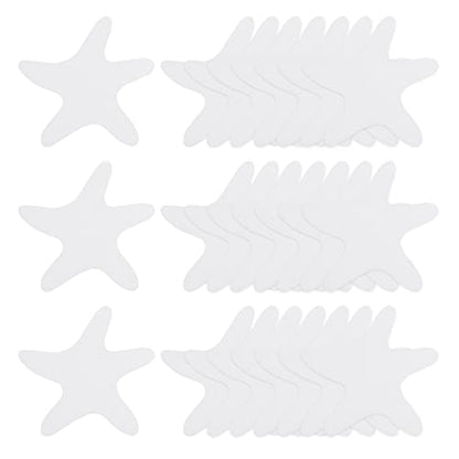 HARFINGTON 24pcs Non Slip Bathtub Stickers Bath Shower Floor 3.86" Anti-Slip Sticker Tape Starfish Style Decals for Bathroom Kitchen Bathtub Treads Stairs, Transparent - color: Transparent