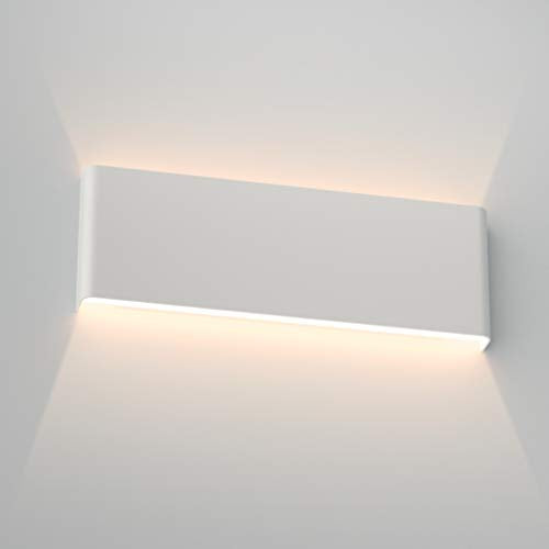 Aipsun 15.75in Matte White Modern Vanity Light Up and Down LED Vanity Light for Bathroom Wall Lighting Fixtures (Warm Light 3000K) - color: White, size: 15.8 inch, style: 3000K