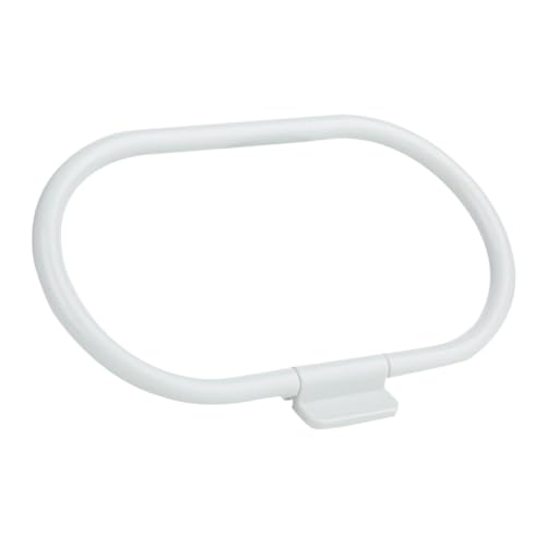 Healifty No Drill Rings Towel Holder Stainless Steel Self-Adhesive Bathroom Towel Ring with Easy Installation and Fingerprint-Free Surface for Kitchen and Bathroom Use