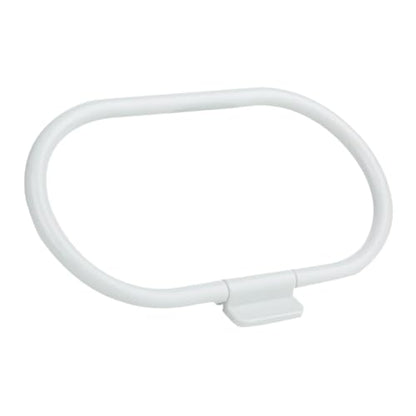 Healifty No Drill Rings Towel Holder Stainless Steel Self-Adhesive Bathroom Towel Ring with Easy Installation and Fingerprint-Free Surface for Kitchen and Bathroom Use