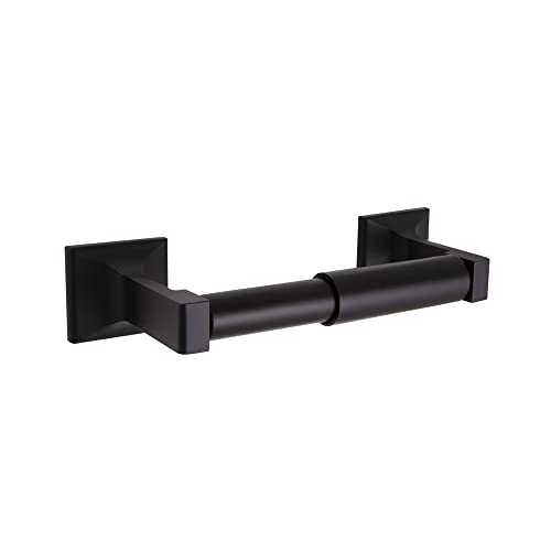 Design House Millbridge Toilet Paper Holder, Matte Black | Wall Mount, Classic, Zinc, Hardware, 544569