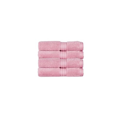 Christy Supreme Hygro 4 Piece Wash Cloth Set |100% Supima Cotton | Blush Pink - color: Blush, size: 4 Wash Cloths Set