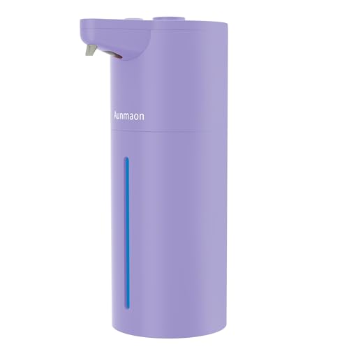 Automatic Soap Dispenser Touchless, Hands-Free, Multi Adjustable Volume, Long Battery Life, Compatible with Thick & Thin Dish/Hand Soap for Bathroom and Kitchen, Easy for Toddlers, Purple - color: Matte Purple