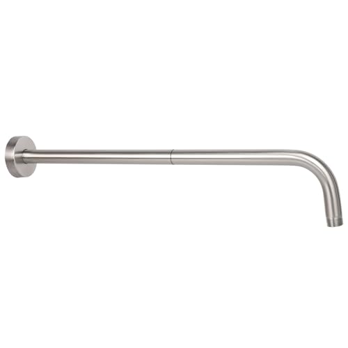 NearMoon Shower Arm, Extra Extension Arm with Flange, Stainless Steel Wall-Mounted Showerhead Extender Pipe (20 Inch, Brushed Nickel) - color: Brushed Nickel, style: 20 Inch