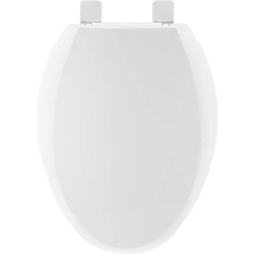 PROFLO PFTSEC2000 Elongated Closed-Front Toilet Seat with Quick Release and Easy Clean - White - size: 18.5 inches x 14 inches