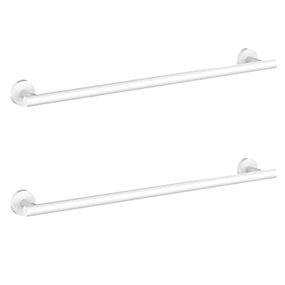 Cilee 2 Pieces White Bathroom Towel Bar, 24 Inch Towel Holder | Double Towel Racks, Bathroom Towel Holder, Towel Hanger for Bathroom Stainless Steel Wall Mount - color: White, size: 24inch