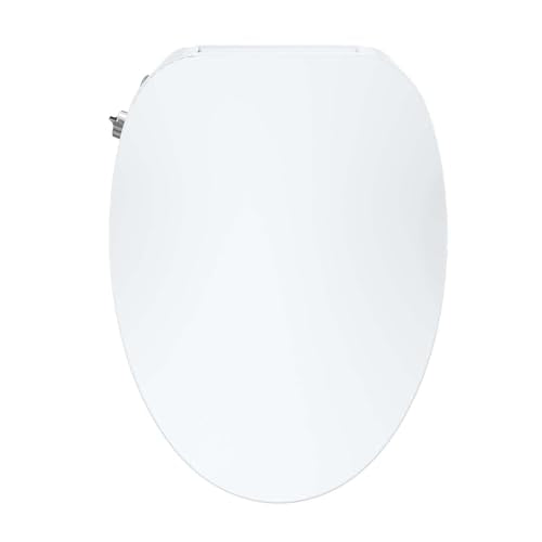 Bidet Toilet Seat, Electric Bidet, Warm Water with Air Dryer, Heated Seat, Slow Close Lid, Night Light, Remote Control, Bidet Attachment - color: Elongated (Electric)