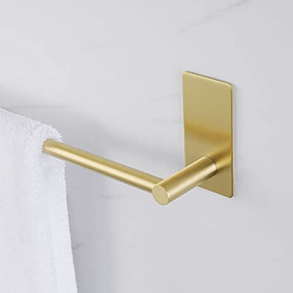 KES Towel Bar for Bathroom 20 Inches Adhesive Hand Towel Holder Stick on Wall SUS 304 Stainless Steel Brushed Brass, A7000S50B-BZ - color: Brushed Gold, size: 20-Inch