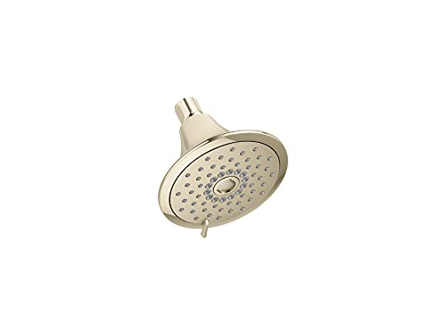 KOHLER 22169-G-AF Forte Multifunction Showerhead, Wall-Mount, 3 Spray Settings, 1.75 GPM, Vibrant French Gold - color: French Gold, size: 1.75 GPM