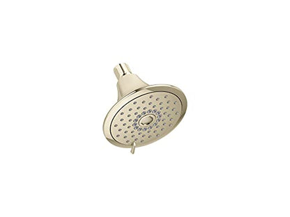 KOHLER 22169-G-AF Forte Multifunction Showerhead, Wall-Mount, 3 Spray Settings, 1.75 GPM, Vibrant French Gold - color: French Gold, size: 1.75 GPM
