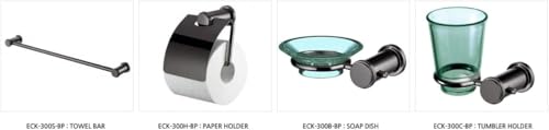 ECKOREA® Hair Line Bronze Tumbler Holder ECK-300C-BP, Tumbler Included, Durable Zinc Alloy, Wall-Mounted, Screw-in - size: ECK-300C-BP