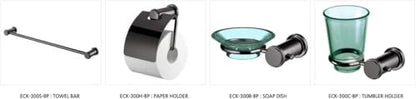 ECKOREA® Hair Line Bronze Tumbler Holder ECK-300C-BP, Tumbler Included, Durable Zinc Alloy, Wall-Mounted, Screw-in - size: ECK-300C-BP