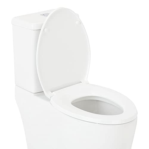 Signature Hardware 481270 Elongated Closed - Front Toilet Seat and Lid with Soft Close