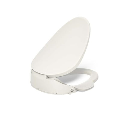 Kohler PureWash E750 Elongated Heated Bidet Toilet Seat, Touchscreen Remote Control, Biscuit, Quiet-Close Grip-Tight Lid, Self-Cleaning Wand, Warm Water Bidet, Adjustable Water Pressure, Nightlight - color: Biscuit