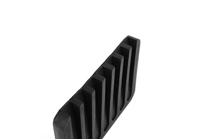 3Pack Anwenk Soap Dish for Shower Waterfall Soap Holder Soap Tray Soap Saver Drainer Flexible Silicone for Shower/Bathroom/Kitchen/Counter Top,Keep Soap Bars Dry Clean,Easy Cleaning-Black