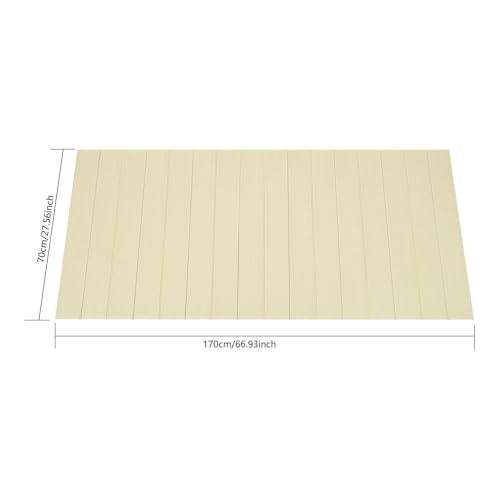 67x27.5in Bathtub Tray, Foldable Bathtub Cover Bath Insulation Cover, PVC Dustproof Shutter Bath Lid Cover Fit Most Tubs, Can Hold Wine Glass, Books, Tablets, Cellphones,Wood Grain - color: Wood Grain, size: 67x27.5in