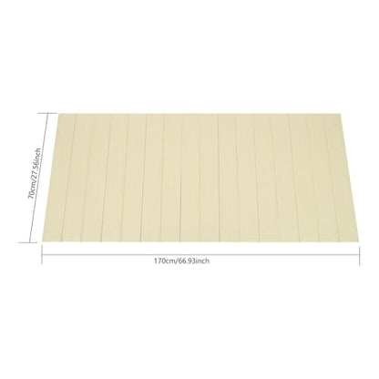 67x27.5in Bathtub Tray, Foldable Bathtub Cover Bath Insulation Cover, PVC Dustproof Shutter Bath Lid Cover Fit Most Tubs, Can Hold Wine Glass, Books, Tablets, Cellphones,Wood Grain - color: Wood Grain, size: 67x27.5in