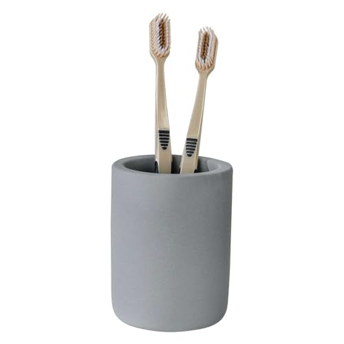 Drying Stone Toothbrush Holders, Diatomite Quick Drying Electric Toothbrush Organizer for Bathroom, Dark Grey - color: Dark Grey