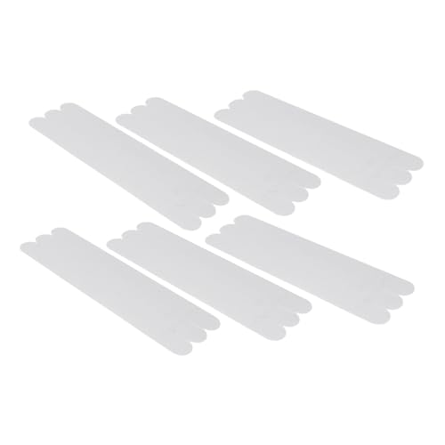 6pcs Transparent Non Slip Bath Strips Adhesive Stickers for Bathtubs Showers Stairs and Floors Skid for Bathroom Safety - size: 6 pcs