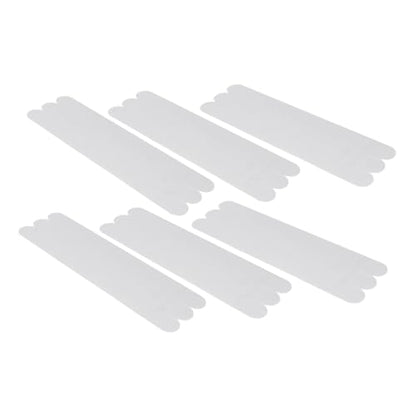 6pcs Transparent Non Slip Bath Strips Adhesive Stickers for Bathtubs Showers Stairs and Floors Skid for Bathroom Safety - size: 6 pcs