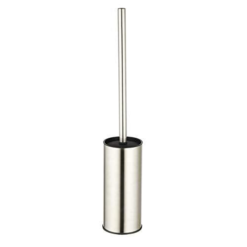 BGL Toilet Brush Holder Brushed Nickel, Stainless Steel 304 Brushed Nickel Round Freestanding Toilet Bowl Brush and Holder for Bathroom - color: Brushed Nickel