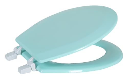 American Dream 17" MDF Toilet Seat – Mint Finish, Durable Medium-Density Fiberboard Construction with Easy-Install Hardware and Standard Round Fit - color: Mint