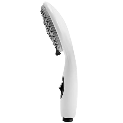 Dura Faucet DF-SA432-WT RV Handheld Shower Wand (White) | RV handheld shower wand with water-saving control. Fits standard RV shower hoses. White finish. - color: White, size: Shower Wand