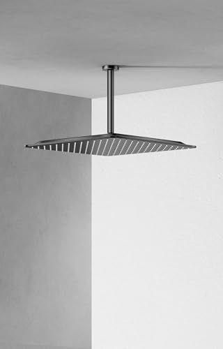 VBFF-Shower Head,rain shower head, 16 inch- Square Shower Head, 1.8 GPM Flow Rate, rainfall showerhead,VBFF10 (Matte Black) - color: Matte Black, size: 16 Inch