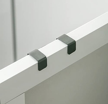 eywlwaar Over The Cabinet Door Single Hooks 10 Pack (10P-Black) - color: 10P-Black