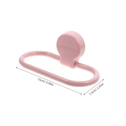 Cabilock 2pcs Self-Adhesive Towel Rings for Space Saving Storage Bathroom and Kitchen No Drill Needed Easy Installation Modern Design for Hand Towels and Kitchen
