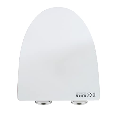 SouNor Easy Install and Clean Elongated Toilet Seat Soft Closing UF Material Durable Heavy Duty Top Fixing,White.