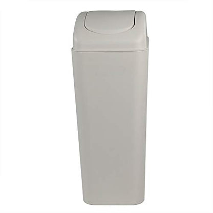 Obstnny 14 L / 3.5 Gallon Slim Plastic Trash Can for Narrow Spaces at Bathroom or Office, Bedroom, R