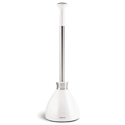 simplehuman Toilet Plunger in White BT1085