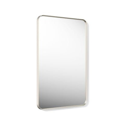 Kohler Essential 24 in. W x 36 in. H Rectangular Framed Wall Mount Bathroom Vanity Mirror in Brushed Nickel - color: Brushed Nickel, size: 36"L x 24"W, style: Rectangle