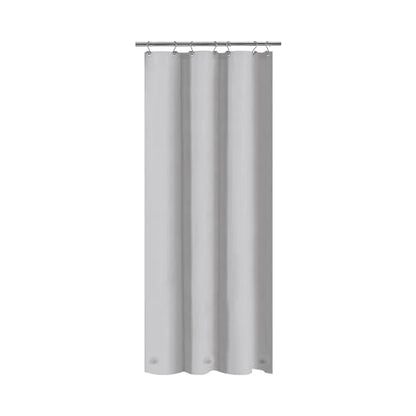 Barossa Design Silver Gray Stall Shower Curtain Liner with 3 Magnets 36x72 | Waterproof PEVA, PVC Free, Metal Grommets, Lightweight Plastic Shower Liner 36 x 72 Inches for Narrow Small Bathroom Stall - color: Gray Silver, size: 36"W x 72"L (Pack of 1)