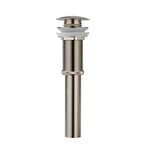 Pop-up Bathroom Sink Drain Stopper Without Overflow for Vessel Sink Lavotory Vanity, D01 (Brushed Nickel) - color: Brushed Nickel