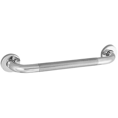 Veemoon Stainless Steel 40cm Non-Slip Grab Bar for Bathtub and Shower, Knurled Safety Handrail with Peened Texture, Bathroom Support Rail for Elderly and Disabled Users