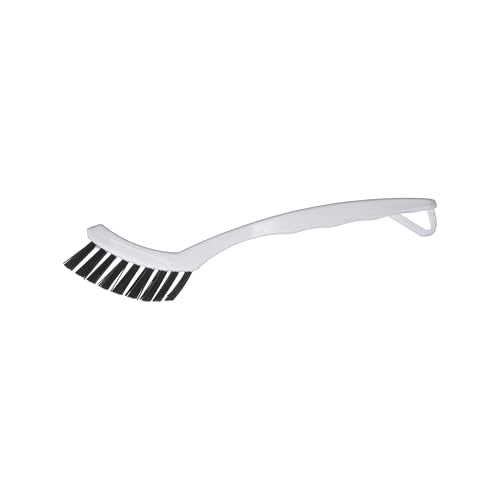 SPARTA Grout Brush with Stiff Nylon Bristles, 8 Inch, White | Flo-Pac, Stiff Crimped Nylon Bristles, 2.75-Inch Brush Section, Narrow Crevices, BPA Free - color: White, size: 8 Inches