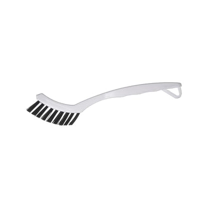 SPARTA Grout Brush with Stiff Nylon Bristles, 8 Inch, White | Flo-Pac, Stiff Crimped Nylon Bristles, 2.75-Inch Brush Section, Narrow Crevices, BPA Free - color: White, size: 8 Inches