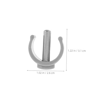 MAGICLULU Walker Clamp Buckle and Cane Securing Clamp 6pcs -Shape Latch Clips 25mm for Adjustable Canes, Folding Crutches, and Toilet Safety Rail Support