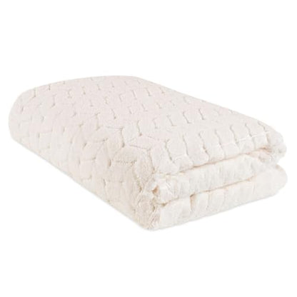 BAGNO MILANO Turkish Cotton Bath Towels, Hand Towels - Soft Plush Jacquard Collection - Highly Absorbent Towel Set (Cream, 2 pcs Bath Towel Set) - color: Cream, size: 2 pcs Bath Towel Set