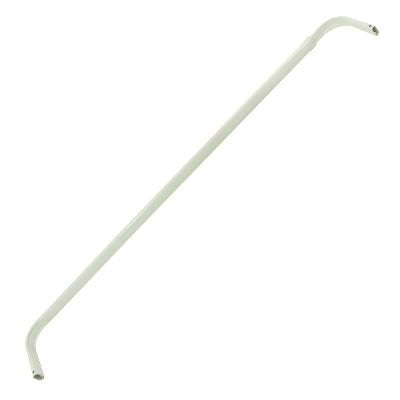 Graber Single Standard Lock Seam Curtain Rod, 48 to 84-Inch Adjustable Width, 3 1/2-Inch Projection, White