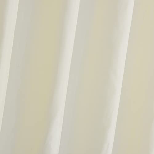 Waterproof Nylon Fabric Shower Curtain or Liner Machine Washable & Breathable 72x72inch (Standard Size) Ivory 1 Panel
