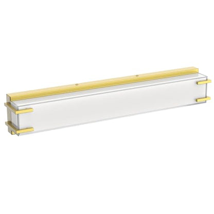 LED Bathroom Light Fixtures Over Mirror 24.4” Vanity Light with Milky White Lampshade 4000K Daylight Gold Bath Bar (Gold) - color: Gold, size: 24 inch